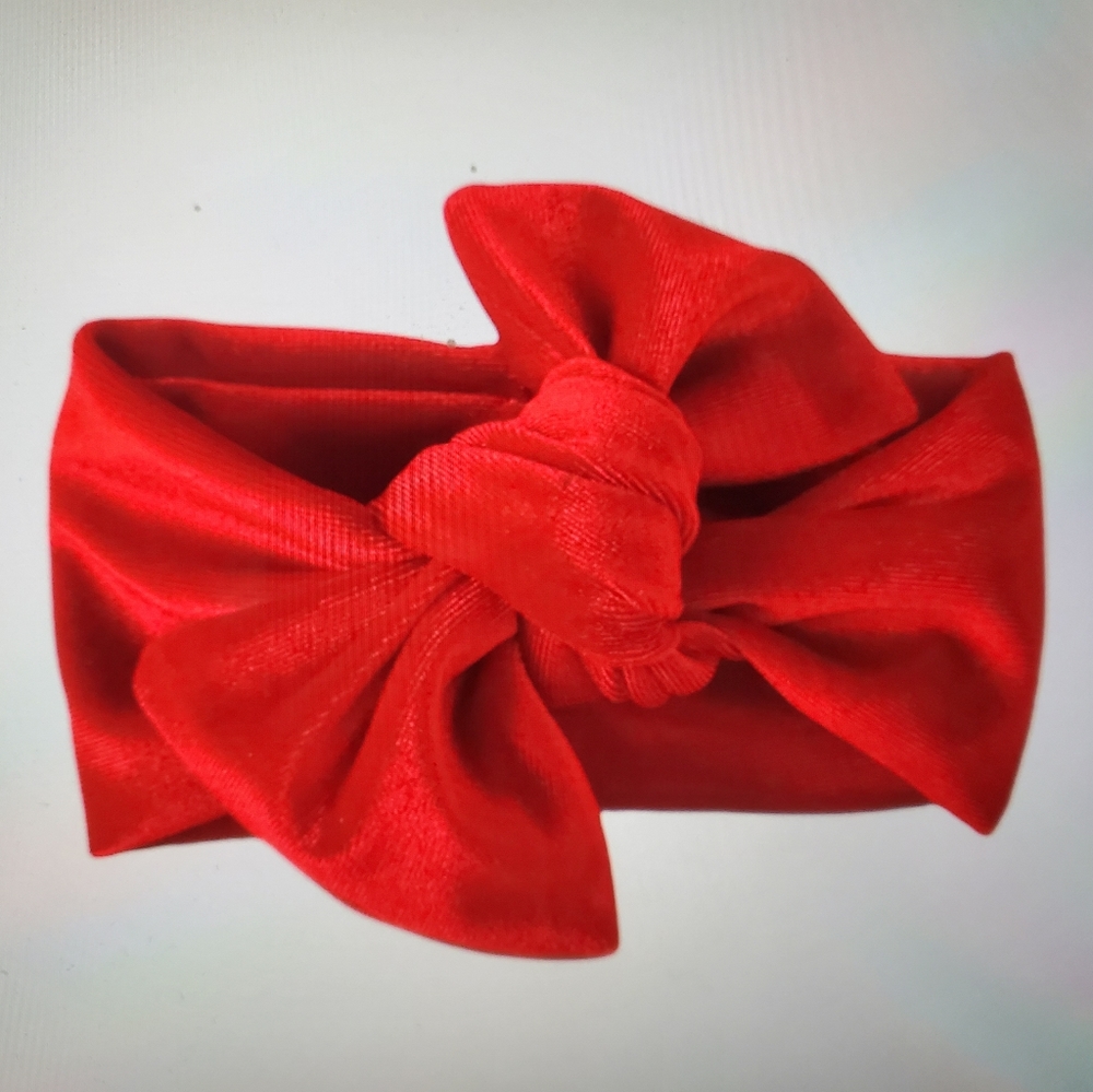 Red Velvet Hair Bow